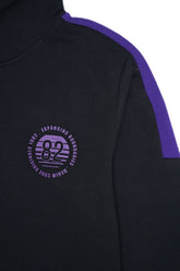 ROAD WEAR KIDS BLACK AND PURPLE PRINTED HOODIE - Smgarment's